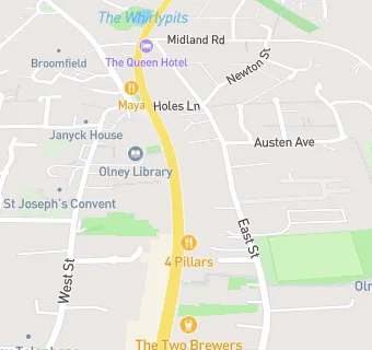 map for The Four Pillars Tandoori