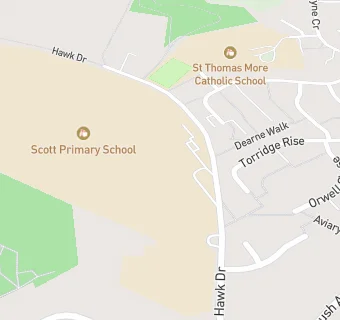 map for School Catering Support Ltd at Scott School