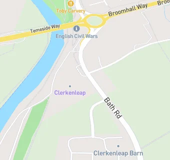 map for Clerkenleap Service Station