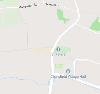 map for Charsfield Church of England Primary School