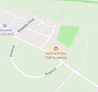 map for Salford Priors CofE Primary School