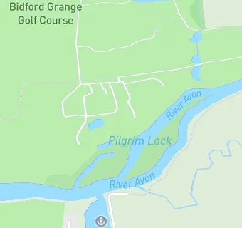 map for Bidford Grange Golf Club