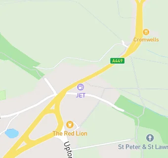 map for Powick Service Station