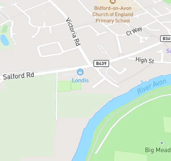 map for Bidford-On-Avon Youth Club