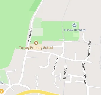 map for Turvey Lower School