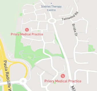 map for Priory Medical Practice