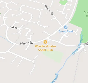 map for Woodford Halse Social Club