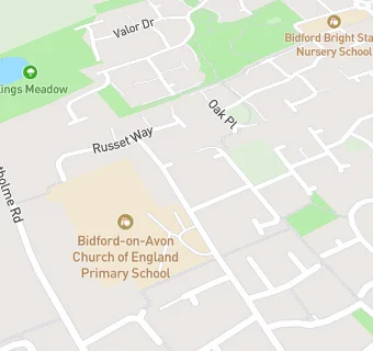 map for Bidford On Avon Primary School