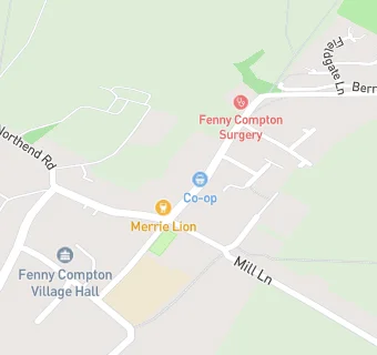 map for Fenny Compton Surgery