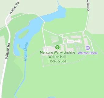 map for Mercure Warwickshire Walton Hall Hote \& Spa