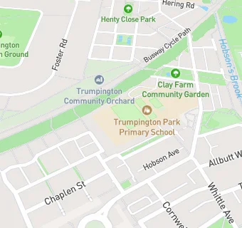 map for Trumpington Park Primary School