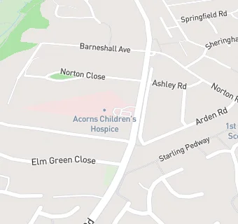 map for Acorns Childrens Hospice