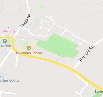 map for Lavendon School