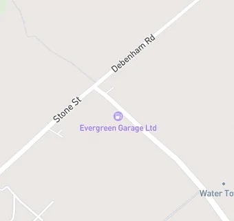 map for Evergreen Service Station