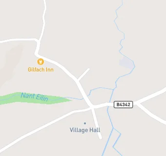 map for Gilfach Inn