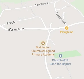 map for Boddington Church of England Voluntary School