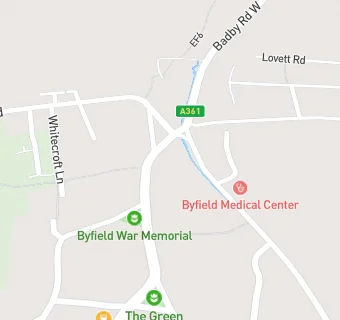 map for Byfield Fiveways Garage