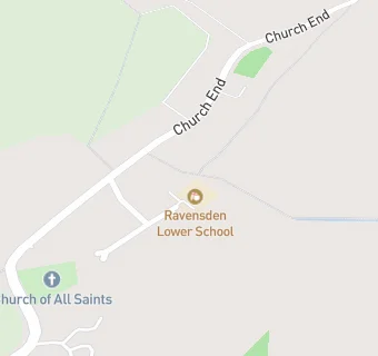 map for Ravensden CofE VA Primary School