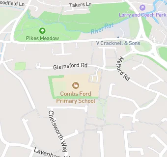 map for Combs Ford Primary School