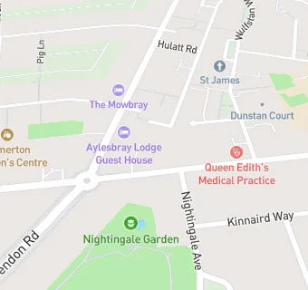 map for Queen Edith Medical Practice