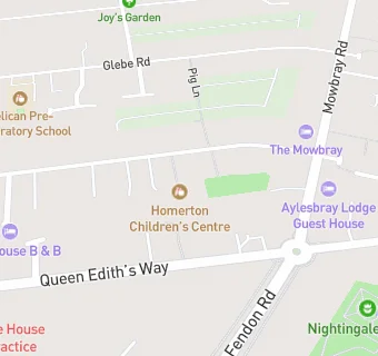 map for Homerton Early Years Centre