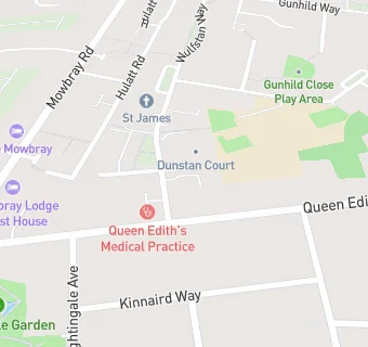 map for Queen Edith Public House