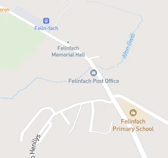 map for Ysgol Felinfach