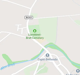 map for Ysgol Llanddewi Brefi