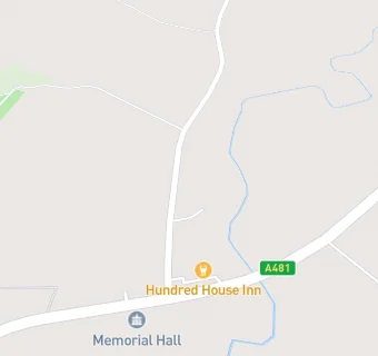 map for Hundred House Village Hall