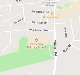 map for Pitmaston Primary School