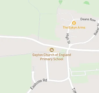 map for Gayton Church of England Primary School