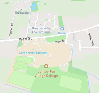 map for Comberton Village College