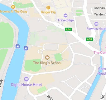 map for The King's School