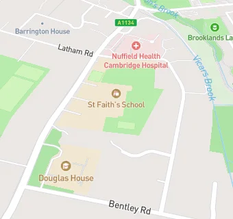 map for St Faiths School