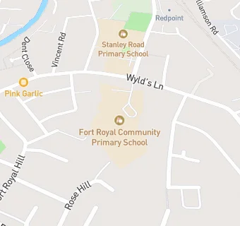 map for Fort Royal Community Primary School