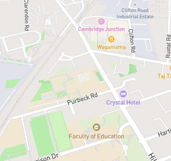 map for Hills Road Sixth Form College