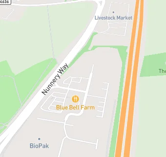 map for Greggs At Nunnery Park Service Station