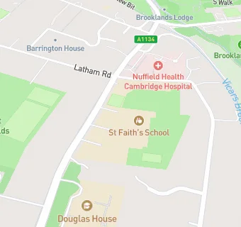 map for St Faith's School