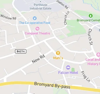 map for Bromyard Pharmacy