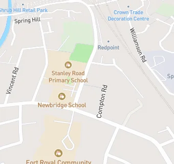 map for Newbridge Short Stay Secondary School