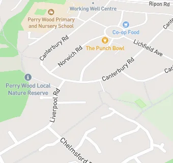 map for Worcester Community Trust At Ronkswood Community Centre