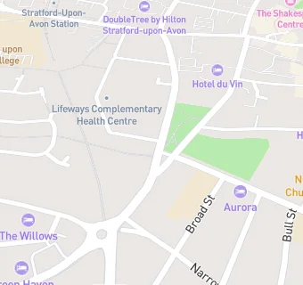 map for Evesham Place Dental Practice