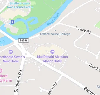 map for Alveston Manor Hotel