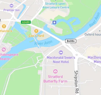 map for Stratford-Upon-Avon Boat Club