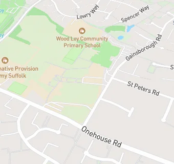 map for Stowmarket High School