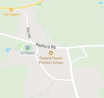 map for Flyford Flavell Primary School