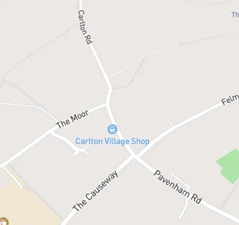 map for Carlton Village Shop