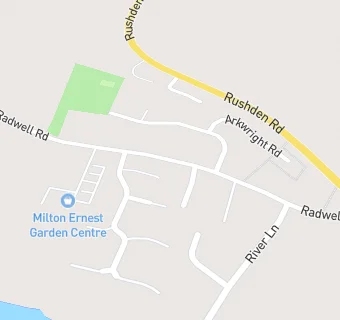 map for Milton Ernest Garden Centre Café