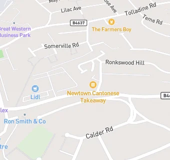 map for Newtown Takeaway