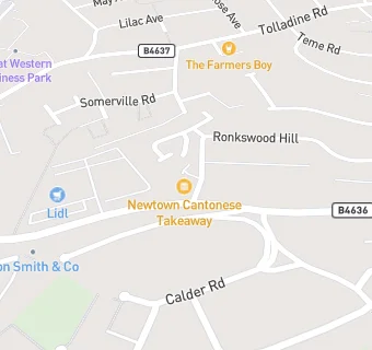 map for Newtown Cantonese Take Away